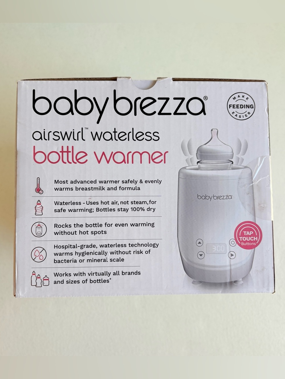 New & Sealed Baby Brezza AirSwirl Waterless Baby Bottle Warmer White BRZ0105 - Picture 3 of 9